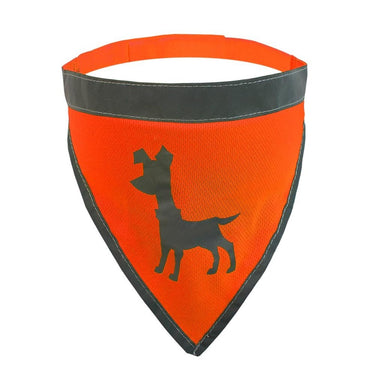Visibility Dog Bandana, Large - Neon Orange